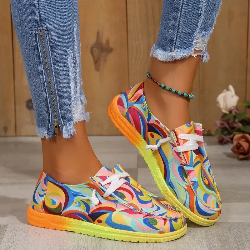 Colourful canvas shoes best sale