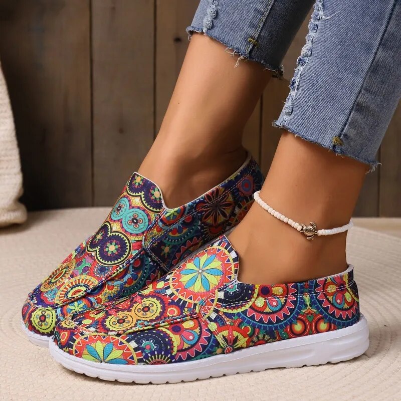 Mandala Bloom Casual Shoes
