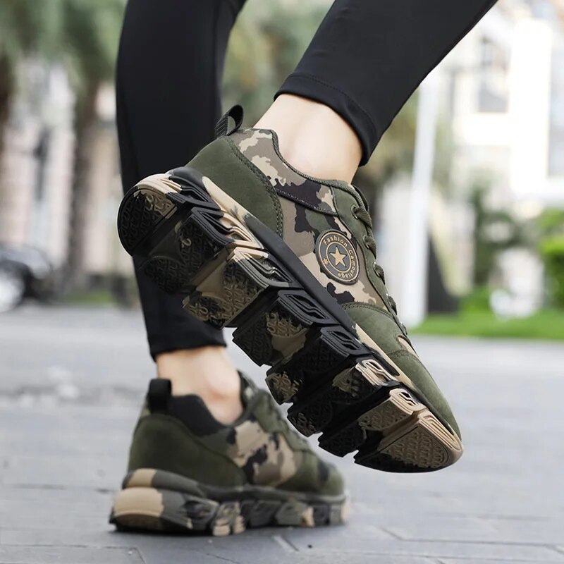 The Camouflage Army Green Shoes