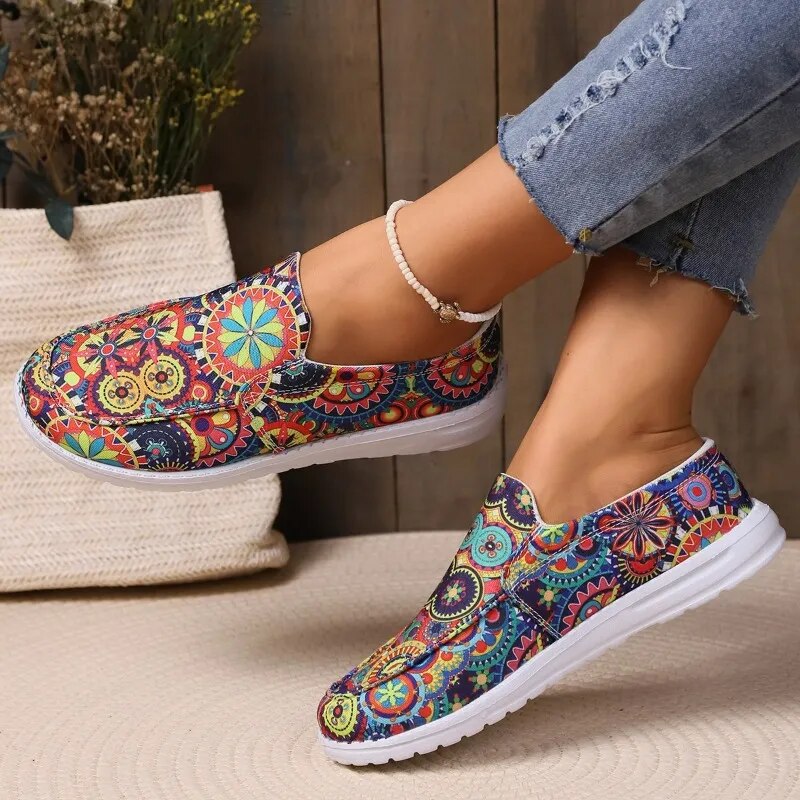 Mandala Bloom Casual Shoes